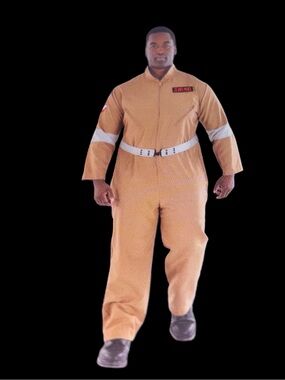 Ghostbusters Tan Jumpsuit Plus sized Costume Cosplay Men’s Adult 2XL XXL